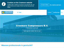 Tablet Screenshot of creemers.nl